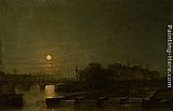 Moonlight Wall Art - Moonlight Over the Seine